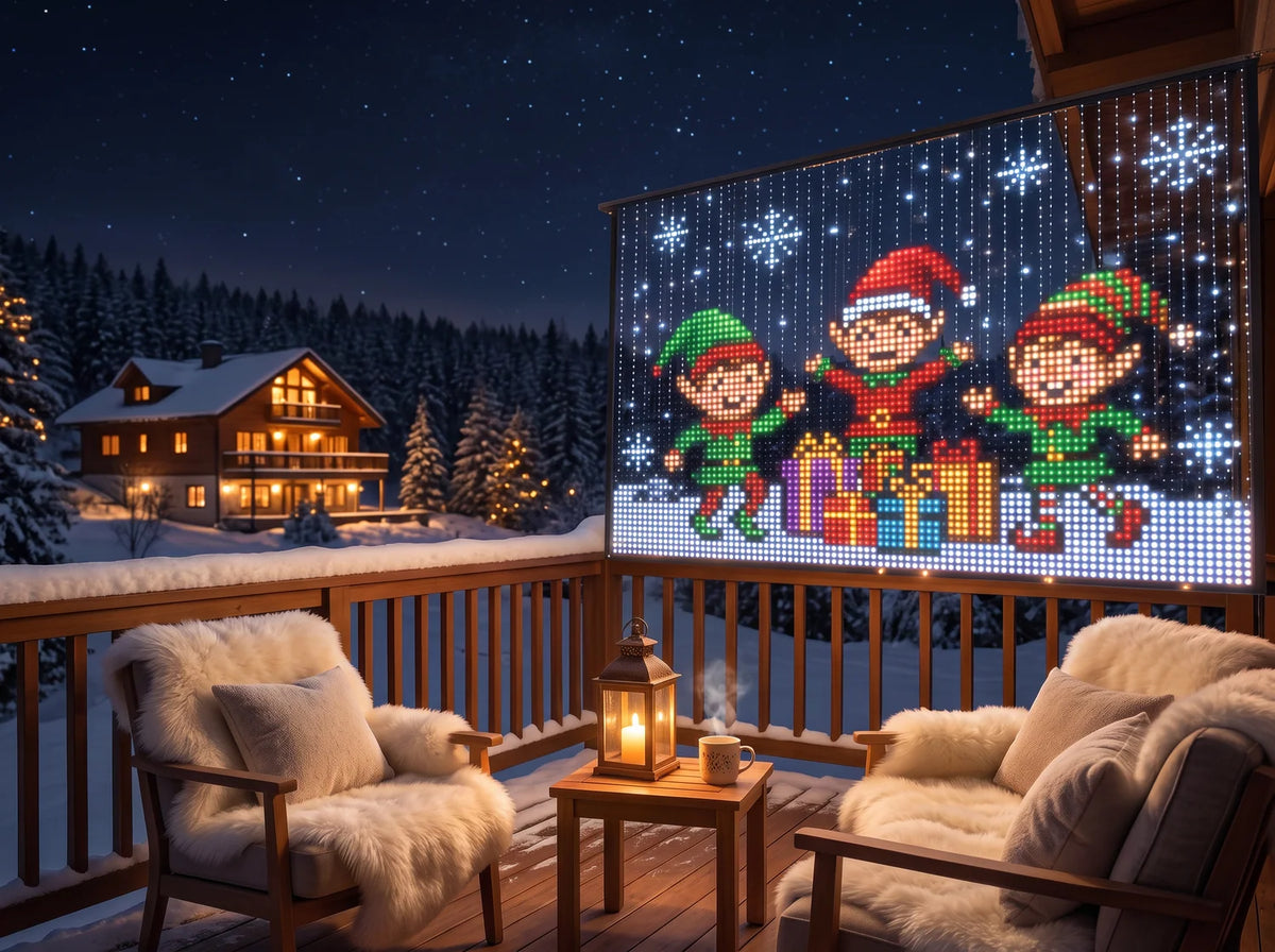 Luces de Navidad para Balcón y Ventana con Control desde el Móvil