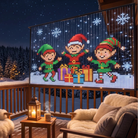 Luces de Navidad para Balcón y Ventana con Control desde el Móvil